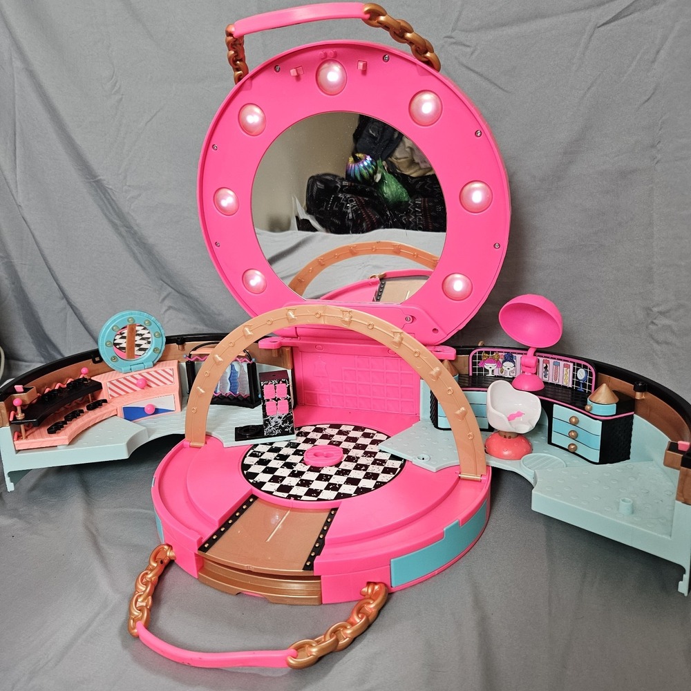 LOL Surprise Carry Case Playset Vanity Salon w/ Lights Dollhouse